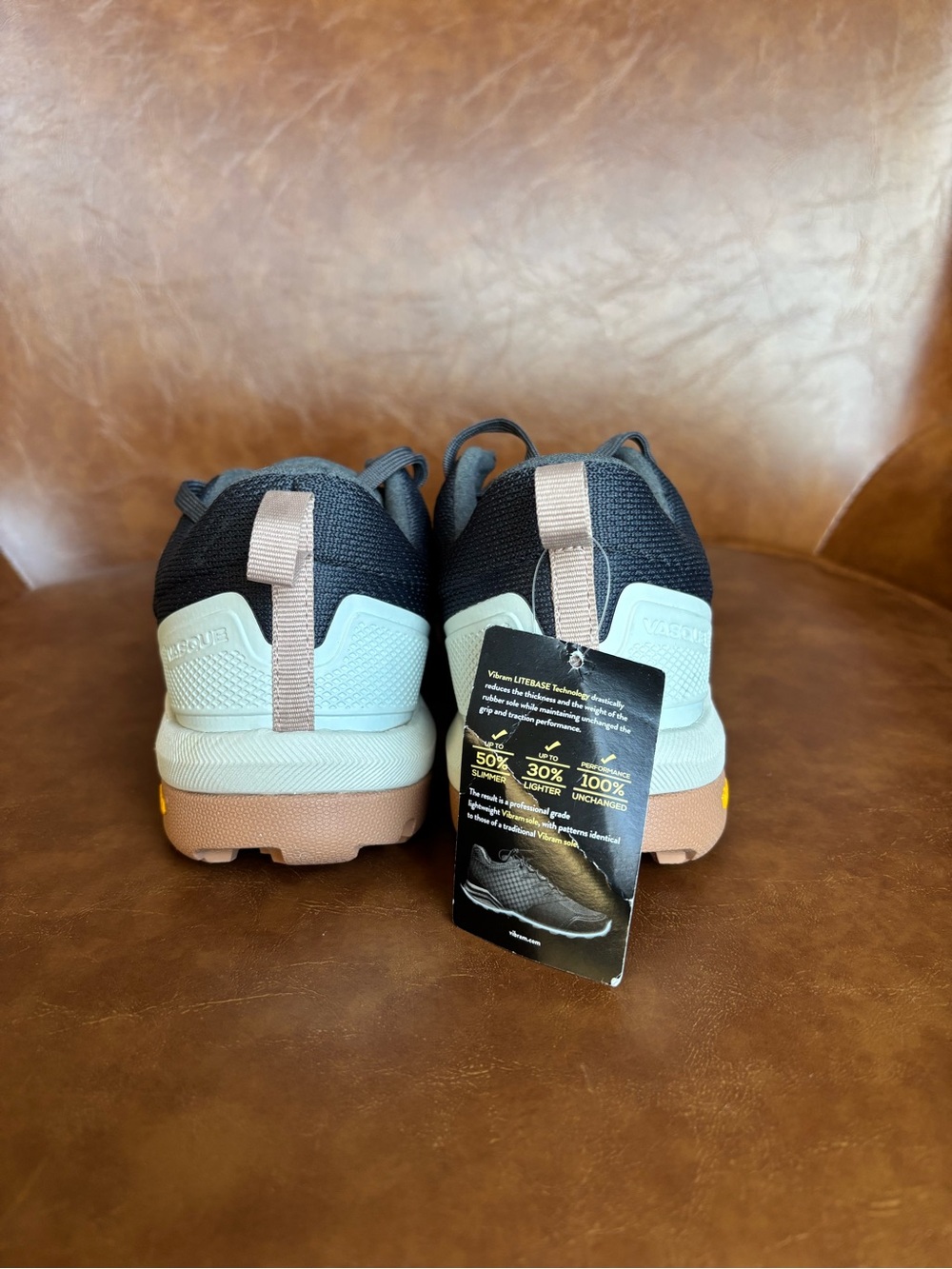 Vasque Satoru LT Women’s low top trail hiking shoe Navy Charcoal Vibram Sz 7 - Picture 5 of 7